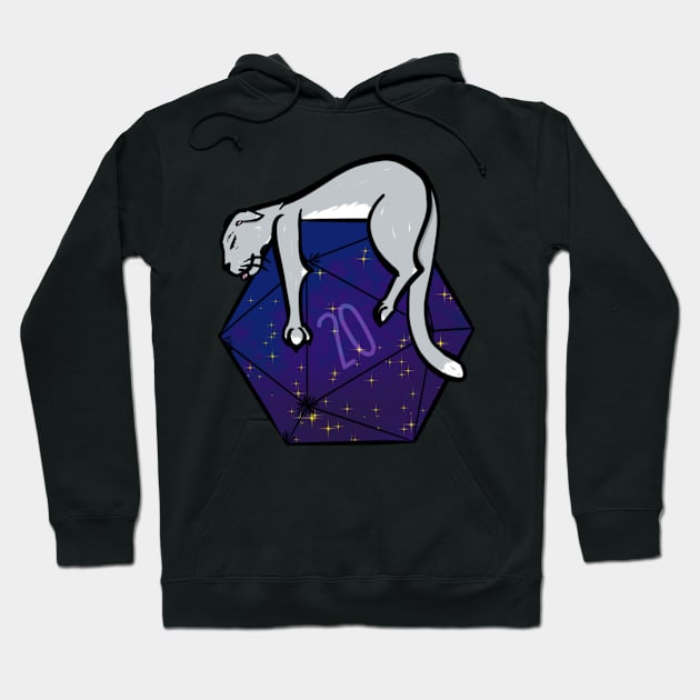 Sleepy Galaxy Kitty Hoodie by vanitygames